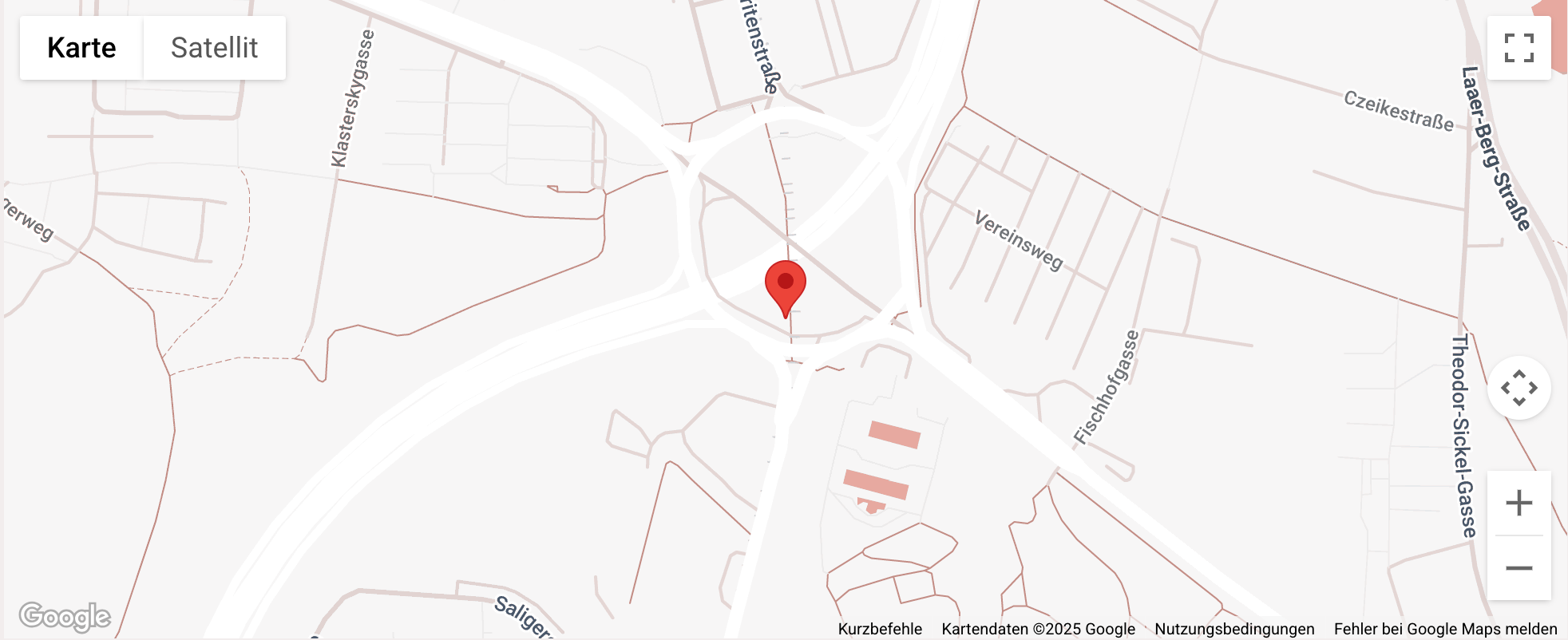 Screenshot Google Maps Verteilerkreis Favoriten