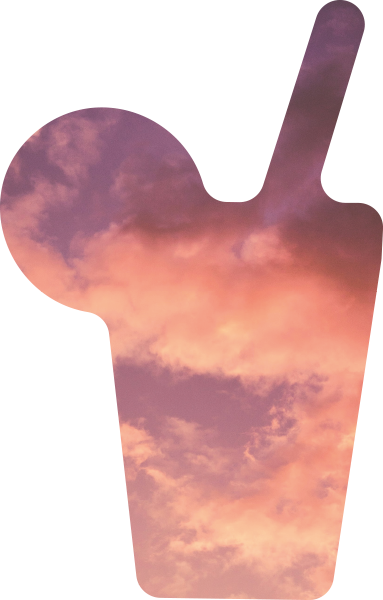 Icon Drink mit Sonnenuntergang Wolken